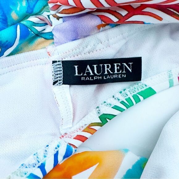 LRL Lauren Ralph Lauren Multicolored Bikini Bottom Size Large - Picture 5 of 5